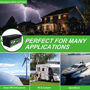 家用储能 12V/24V 200Ah LiFePO4 半固体深循环户外应急房车电池组 9000 次循环 - Product Image 4