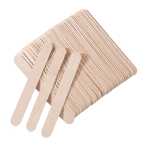 50 pz Stick per capelli <span class=keywords><strong>in</strong></span> legno bastoncini di cera per la depilazione spatola per il corpo applicatore di strumenti di bellezza - Product Image 6