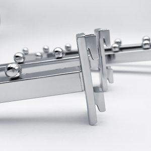 [Msmx] Giá siêu thị thanh ngang hiển thị Phụ kiện thanh hình bầu dục móc quần áo treo móc hiển thị - Product Image 5