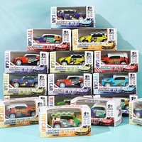 Voiture de course miniature unisexe à rétrofriction, jouets en métal avec roues de camion, vente en gros, jouets pour enfants, prix de maternelle, pour stands de rue