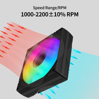 Ventilador RGB de 90 mm para PC, Personalizable con su Logotipo, Precio de Fábrica LOVINGCOOL, Enfriador de CPU PWM de 9 cm