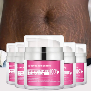 Crema Corporal para el Cuidado de Estrías Piel Negra Vegana Colágeno Natural para Vientre Firme Muslos Internos y Brazos Loción para Eliminar Estrías - Product Image 1