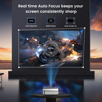 Projecteur Type-C avec alimentation par batterie, 4K, 5G WIFI6, 1080P, mise au point automatique, 300 lumens ANSI, Allwinner H713, Android 14.0, Q8 PRO, projecteur 4K