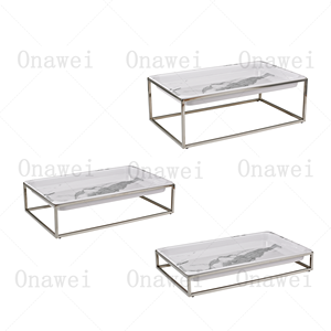 Onawei Équipement de cafétéria HighTea Stand Banquet <span class=keywords><strong>Buffet</strong></span> Services de <span class=keywords><strong>repas</strong></span> froids Présentoir à sushi Gâteau - Product Image 4