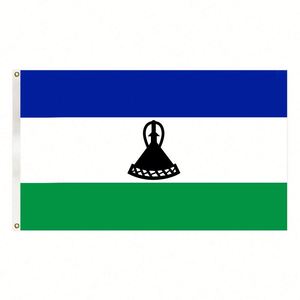 Wholesale 3x5FT Lesotho National Flag Outdoor Polyester Country <b>Banner</b> with Two Metal Grommets for Festivals Sports Parade - Product Image 2