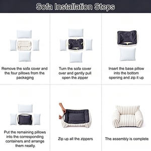 Pet <b>Sofa</b> Luxury Modern <b>Dog</b> & Cat Soft with Solid Design for Small <b>Dogs</b> Indoor Living Room Use - Product Image 5