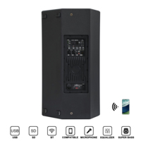 Haut-parleur PA actif professionnel 4800W 15 pouces 2 voies DSP lecteur MP3 BT TWS moniteur extérieur fête événement Concert DJ système de son