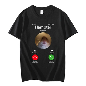 Camiseta negra estampada con diseño de llamada a precio competitivo, Camiseta de algodón de suministro a granel para niños, solo a la venta, camiseta personalizada - Product Image 3