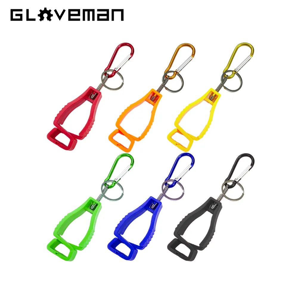 GLOVEMAN POM Kunststoff Sicherheits-Arbeitshandschuhe Anti-Verlust-Clip Konstruktion rutschfest Befestigung Buckel Haken-Greifer-Handschuhe Halter Clip