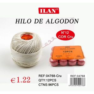 ด้ายฝ้ายอิลัน เอ็น 12 สีธรรมชาติ แพ็ค 12 ชิ้น - Product Image 3