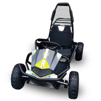 K1 MINI Kart Tout-Terrain à Essence 163cc 4 Temps Refroidi par Air pour Enfants, Buggy des Dunes avec Transmission par Chaîne et Double Roues Motrices, Démarrage Manuel
