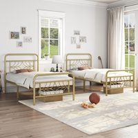 Vente en gros de lits modernes en fer et métal robustes avec rangement, pour hôtels et villas, disponibles en tailles Twin, Full, Queen, King