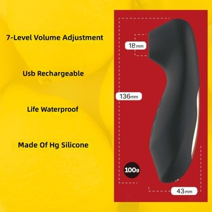 Vibrateur rechargeable à succion et à battements, double stimulation du point G, jouet sexuel pour couple, simulateur de mamelons, étanche, 10 fréquences - Product Image 2