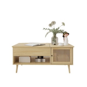 Mesa de centro elevable multifuncional de madera para uso doméstico con espacio de almacenamiento, mueble para sala de estar de apartamentos pequeños - Product Image 5