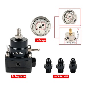 Régulateur de pression de carburant universel Crast An6 avec manomètre et raccords pour mise à niveau et modification - Product Image 5