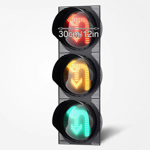 Boîtier de commande de passage piétonnier, boîtier de PC, 300 mm, signalisation routière LED visuelle temporaire - Product Image 2