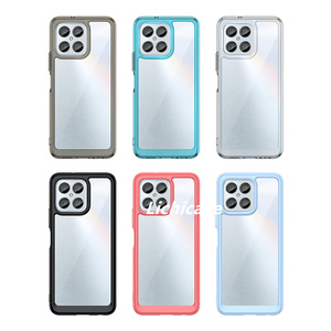 Coque acrylique transparente à cadre coloré de luxe Lichicase pour Honor X8 couverture rigide de Protection complète - Product Image 2