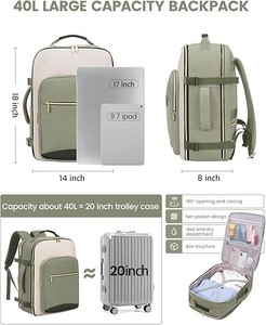 Sac à dos pour ordinateur <span class=keywords><strong>portable</strong></span> imperméable avec bretelles cachées en tissu Oxford grande capacité pour femmes professionnelles - Product Image 3