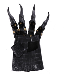 Guantes de Garra de Dragón para Halloween, Guantes de Cuero Góticos Punk de Medio Dedo, Guantes de Garra de Monstruo para <span class=keywords><strong>Disfraces</strong></span> de Fiesta - Product Image 3