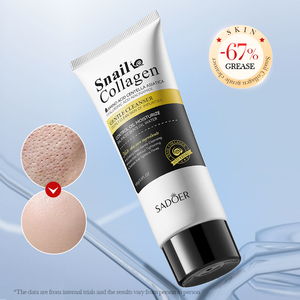 ผลิตภัณฑ์ทำความสะอาดผิวหน้าสูตรอ่อนโยน SADOER Snail Collagen Gentle Cleanser ของแบรนด์ใหม่ ไม่ระคายเคือง ทำความสะอาดล้ำลึกและผลัดเซลล์ผิว - Product Image 1