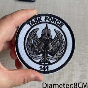 Ma Gọi Nhiệm Vụ Đen <span class=keywords><strong>Ops</strong></span> Biểu Tượng Thêu Vá Chiến Thuật Băng Tay Huy Hiệu Lực Lượng Nhiệm Vụ 141 Móc Vòng Lặp Vá Làm Từ Cảm Thấy PVC - Product Image 2