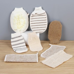 Ensemble d'éponges <span class=keywords><strong>de</strong></span> <span class=keywords><strong>bain</strong></span> très vendues : Gants <span class=keywords><strong>de</strong></span> douche en jute, éponge loofah et brosse corporelle pour le dos - Product Image 5