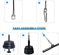 Câble en acier pour équipement de gym, 5 mm/6 mm, revêtement PVC, haute résistance, pour système de poulie de fitness domestique et commercial