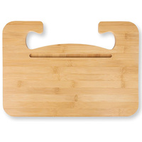 Plateau de volant de voiture en bambou, plateaux en bois pour manger bureau de tour de voiture pour travailler
