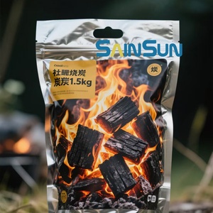 Customized <b>BBQ</b> Briquette Charcoal Bag 5kg 10kg 2kg 2.5kg 5kg Cement <b>Bbq</b> Hardwood Lump Coal Packaging Recycling Bag - Product Image 4