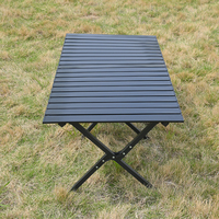 Table pliante portable en acier inoxydable pour camping en plein air, idéale pour pique-nique et barbecue (vente en gros)