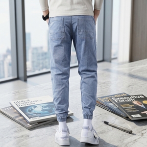 <span class=keywords><strong>Jeans</strong></span> Casuales de Mezclilla para Hombre, Cintura Media, Corte Recto, Verano, Lavado Medio, al <span class=keywords><strong>por</strong></span> <span class=keywords><strong>Mayor</strong></span> - Product Image 2