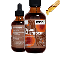 Supplément de gouttes liquides Super Mushrooms avec extrait 8-en-1 soutien du cerveau et gouttes de soutien immunitaire, soutien de la mémoire et de la concentration