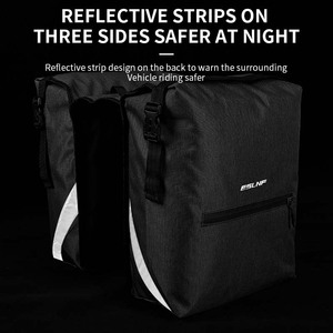 <span class=keywords><strong>Sacoche</strong></span> de vélo grande capacité 28L, imperméable, réfléchissante, pour <span class=keywords><strong>porte</strong></span>-bagages arrière - Product Image 5