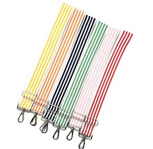 Wholesale Multi Color Cotton Webbing Strip Styles <strong>Adjustable</strong> Shoulder <strong>Strap</strong> for Bag Accessories - Product Image 1