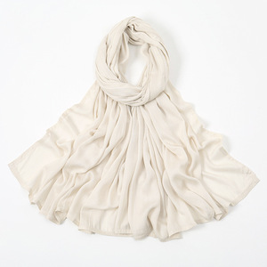 Zifeng OEM Turbante Nigeriana Para Casamento Tradicional Venta al por mayor Plain Bubble Chiffon Hijab - Product Image 3
