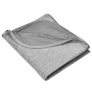 Cooling <b>Blanket</b> Light Gray Super Soft Summer Quilt For Bed And Outdoor Use - Product Image 5