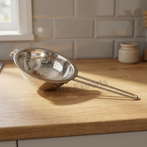 Passoire en acier inoxydable avec long manche, égouttoir durable pour la cuisine - Product Image 3