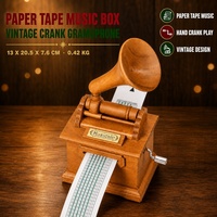 Boîte à musique DIY en bois à manivelle pour bandes de papier, créateur de mélodies, double couche, gravure personnalisée, cadeau, fournisseur en gros