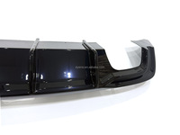 Diffuseur de pare-chocs arrière noir brillant ABS GOG personnalisé en usine pour AUDI A3 8V Facelift 2016-2020