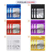 Sacs en Mylar transparents 3x4 pouces à fermeture éclair, réutilisables, anti-odeur, pour emballage, vente en gros, MOQ 100 pièces