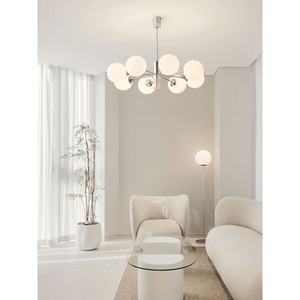Modern Minimalist Designer Magic Bean-Inspired Ceiling <b>Lights</b> Creamy French Classic Style Chandelier for Living <b>Dining</b> Bedroom - Product Image 6