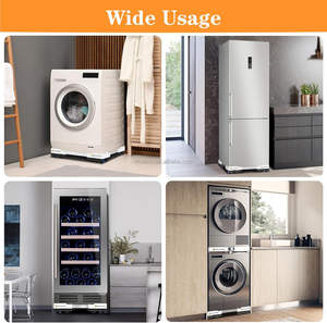 Carro Dolly para electrodomésticos, Base de plástico para lavadora y nevera, carro para lavadora, ruedas, Base, soporte para nevera - Product Image 4