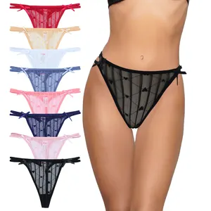 Women's Cheeky Underwear Plus Size Lace Bikini Panties Pack Ladies