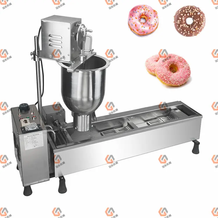 Высококачественная фритюрница для пончиков, машина для глазирования шоколада, машины для изготовления пончиков, коммерческие