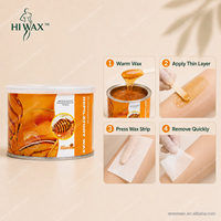 Cire dépilatoire douce 400g sous marque privée, en boîte de 14oz, professionnelle pour salon, visage, jambes, corps, maillot de bain