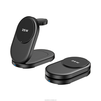 2026 Fabrieks 3-in-1 ODM Verpakkingsdoos Draadloos Snellaadstation met QC3.0 OTP 25W Uitgang Mobiele Telefoonlader