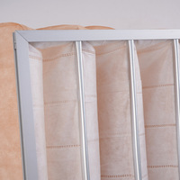 Filtre à air à sac à efficacité moyenne, cadre en aluminium, fabrication OEM sur mesure, vente en gros en stock pour atelier de peinture, directement de l'usine
