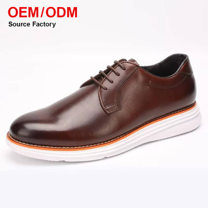Nouvelle Arrivée Chaussures Habillées Décontractées Style Derby pour Hommes Légères Antidérapantes à Lacets Printemps Été Automne Résistantes à l'Usure - Product Image 1