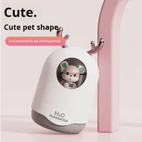 Humidificateur ultrasonique en plastique alimenté par USB avec humidistat, diffuseur d'aromathérapie silencieux à LED RGB pour chambre, bureau et maison