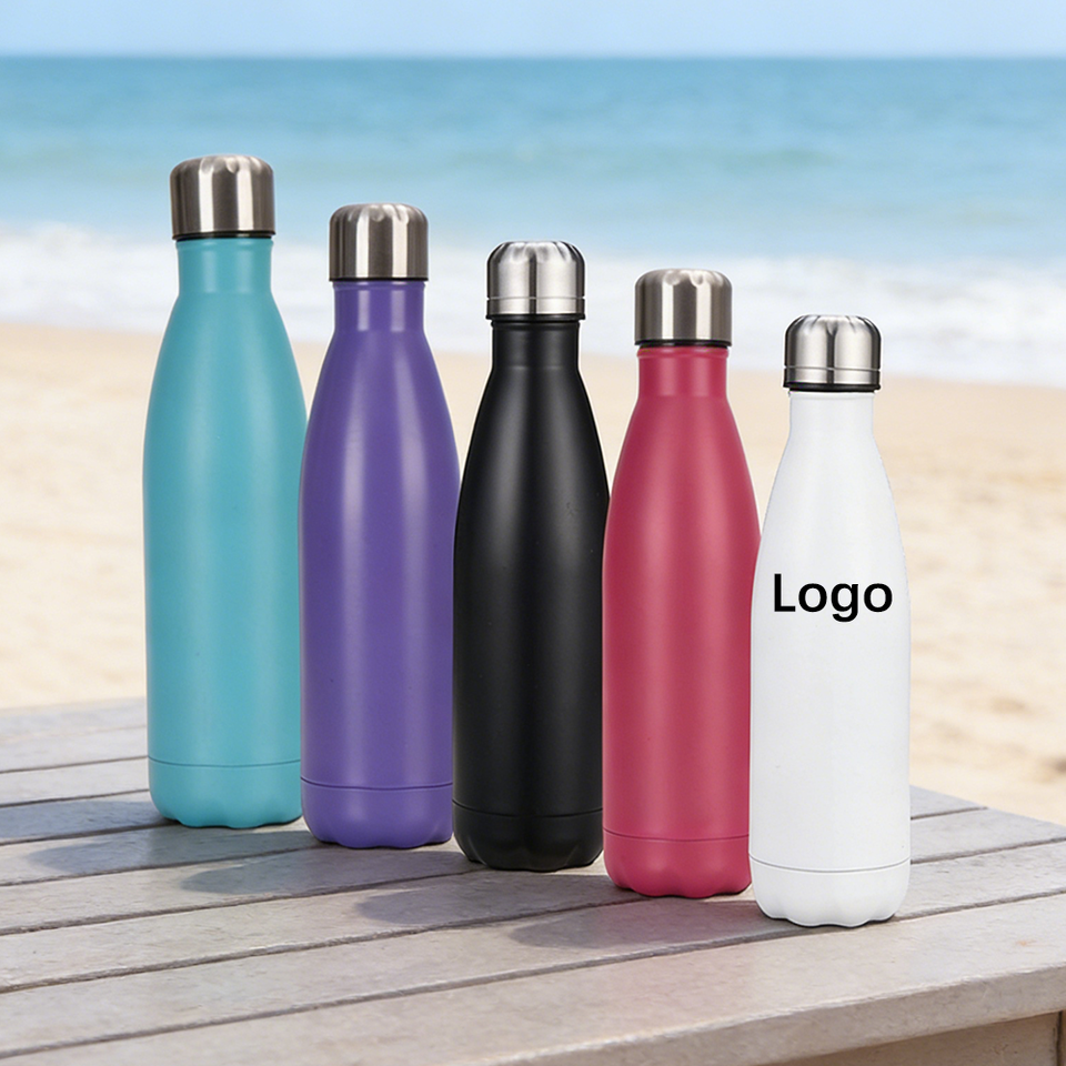 Custom Logo Cola Shaped Stainless Steel Vacuum Insulated Water Bottle ...